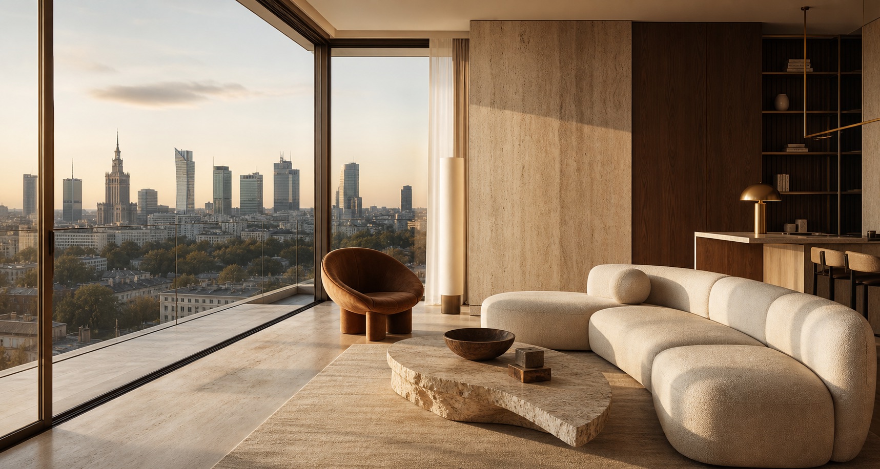 Penthouse z panoramą